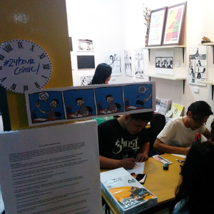 Hendy Adhitya is the comic artist mad enough to initiate the 24-hour comic drawing marathon!