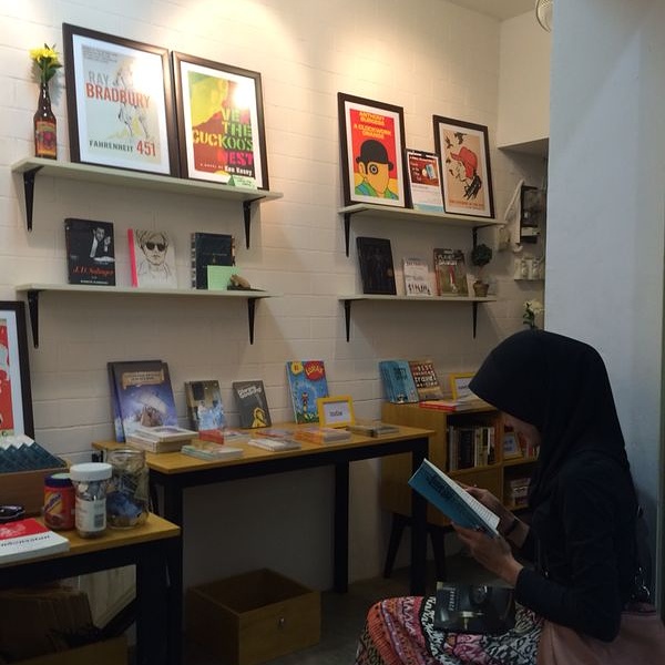 Tiny as our space is, there is always a room to sit and read